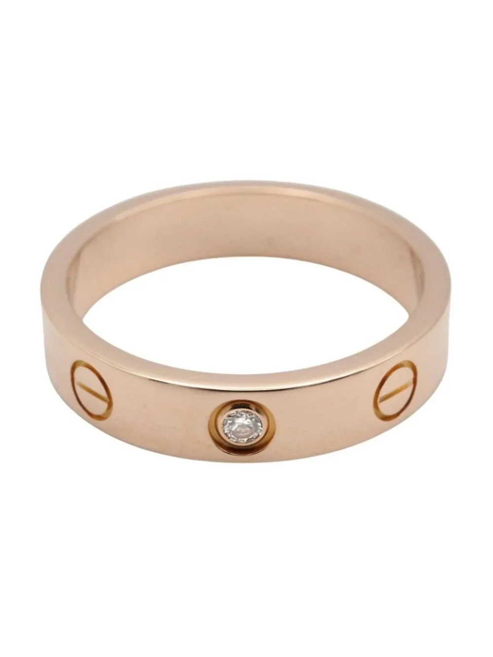 Cartier Ring Mini Love 18k Pink Gold Diamond